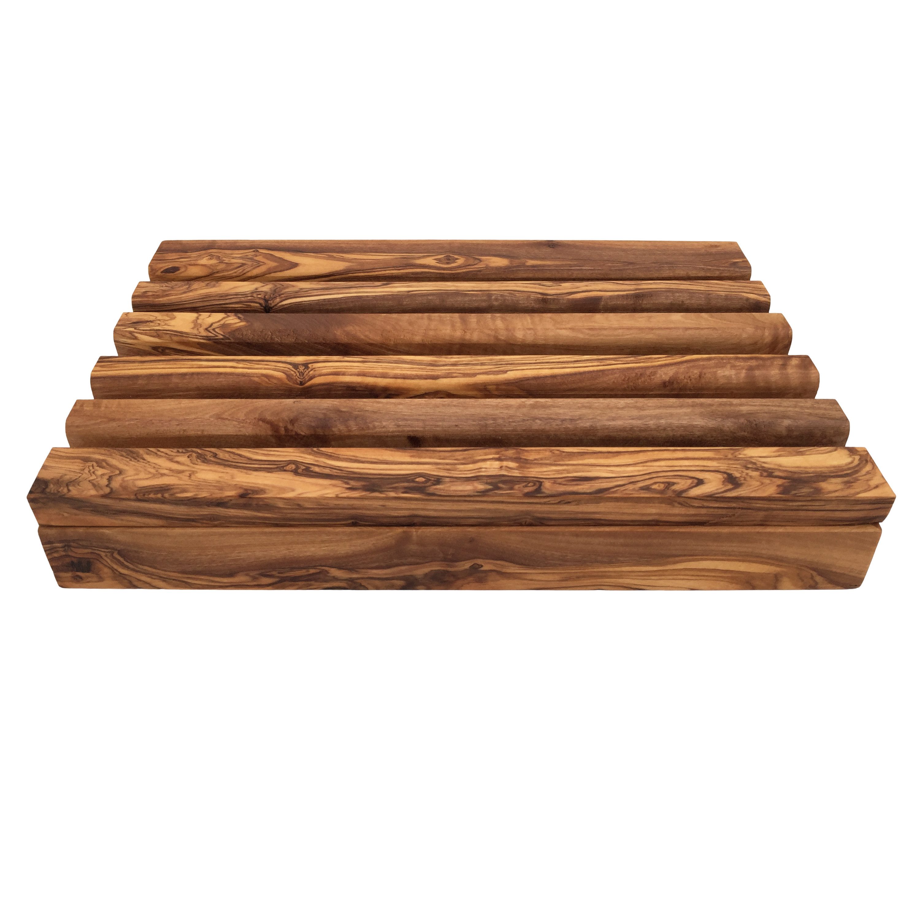 medina mood Brotschneidebrett mit Krümelfach "Bread Bed" L 30 cm, aus Olivenholz, (1-St)
