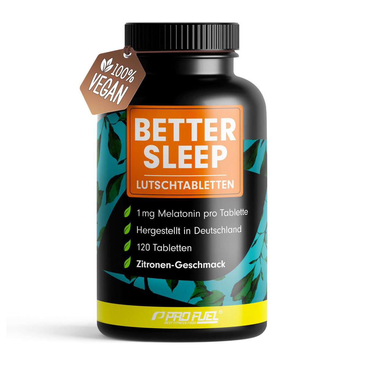 ProFuel Better Sleep Melatonin - 120 Lutschtabletten - Zitrone Tabletten, 144 g, Lutschtabletten