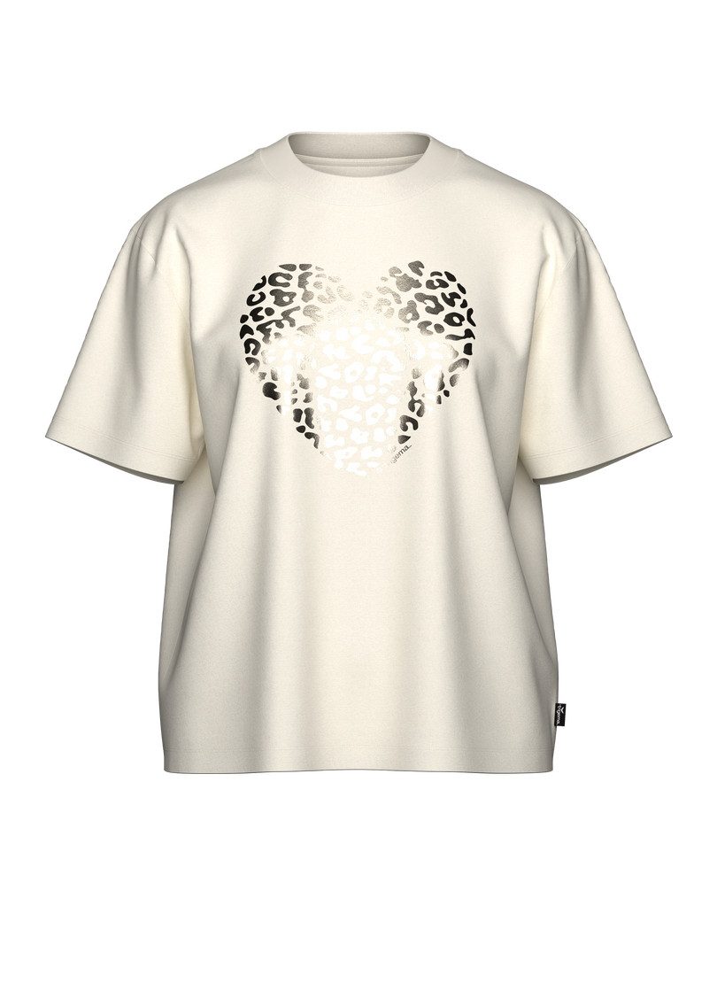 Trigema T-Shirt TRIGEMA T-Shirt mit goldenem Leo-Herz-Print (1-tlg) günstig online kaufen