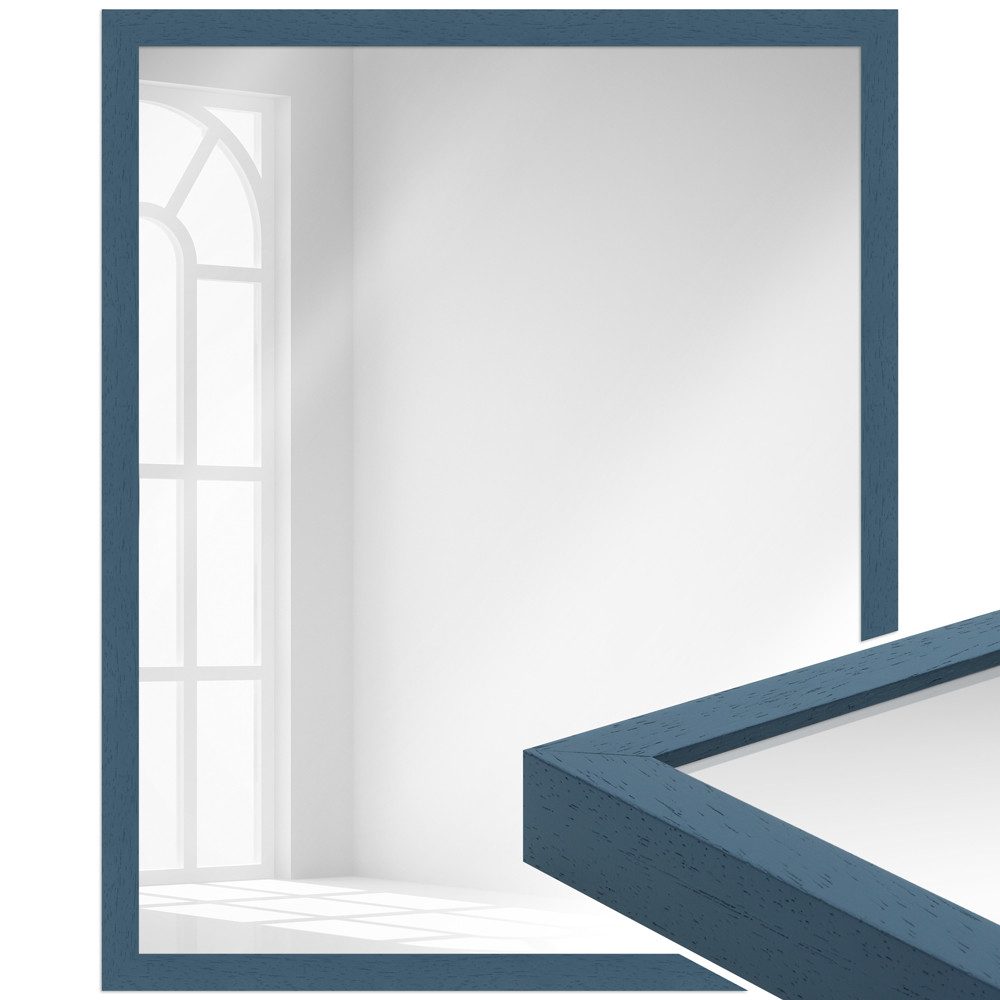 WANDStyle Wandspiegel H960, Dunkelblau, aus Massivholz günstig online kaufen