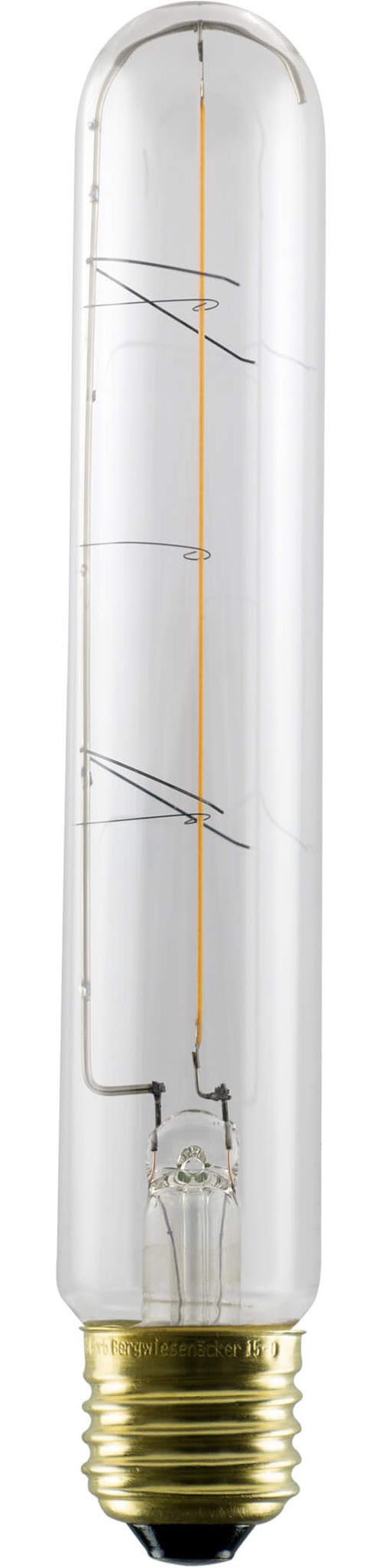 SEGULA LED-Filament LED Tube klar, E27, E27, 1 St., Warmweiß