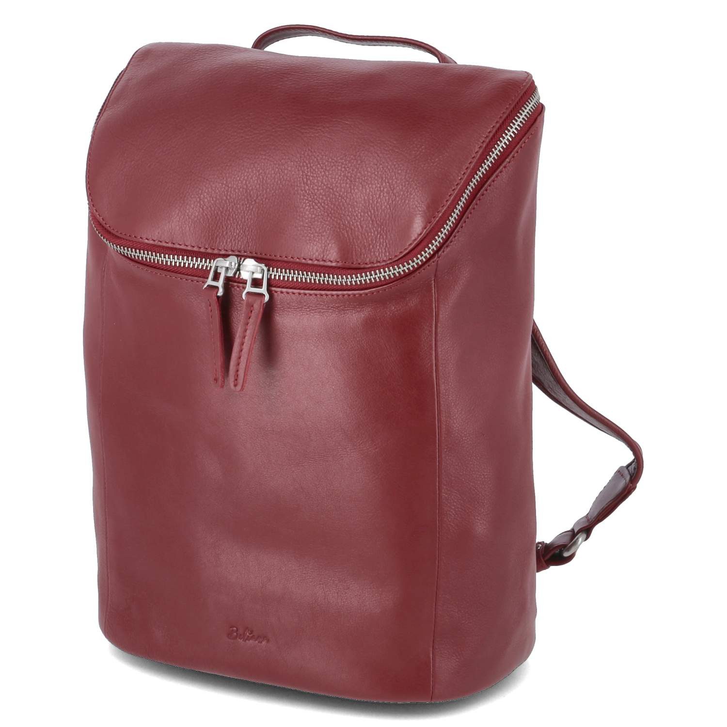 Beliana Cityrucksack Beliana BEL5473-07 Rucksäcke Glattleder rot