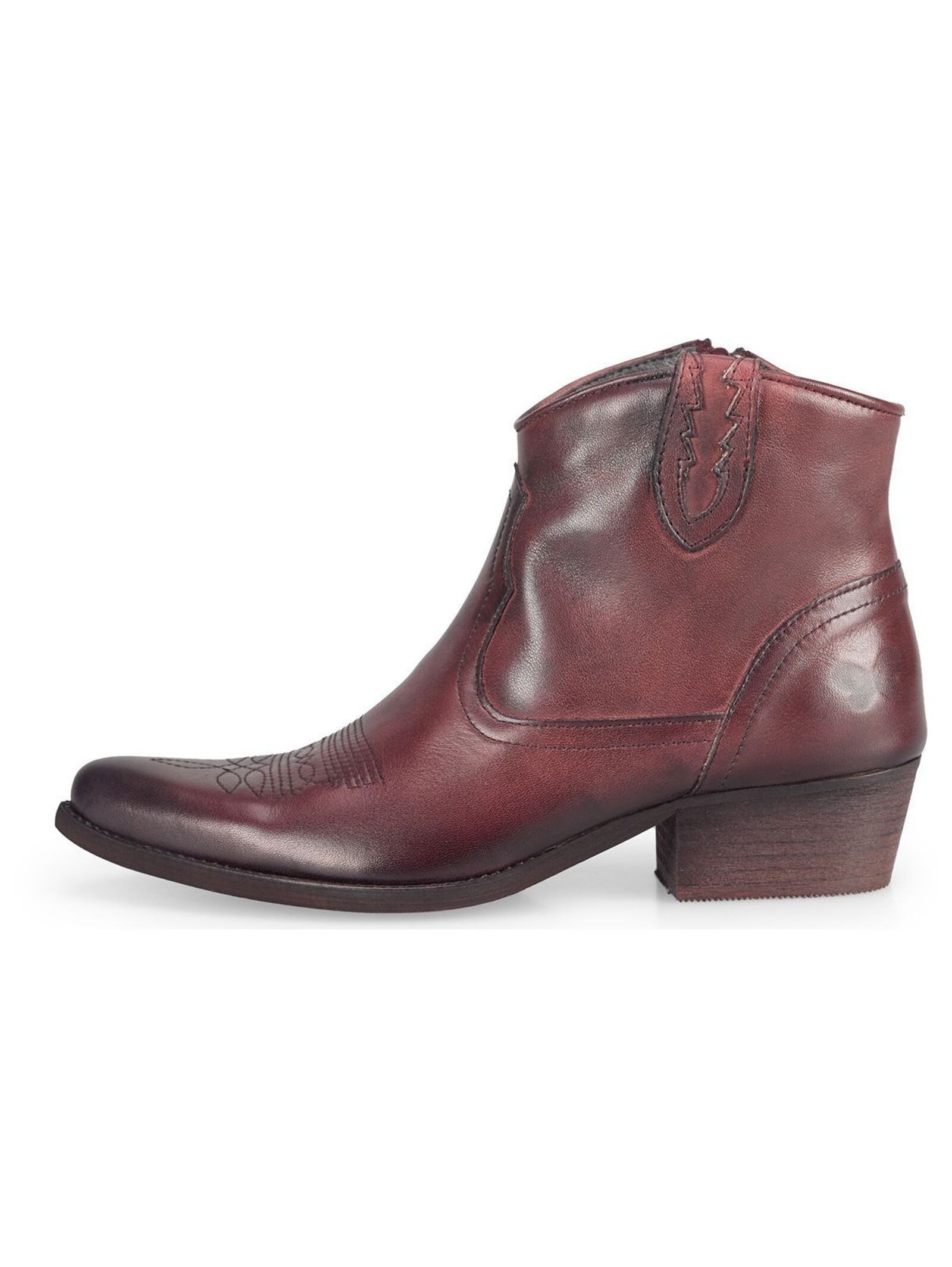 Felmini Stiefelette Leder Cowboy Stiefelette günstig online kaufen