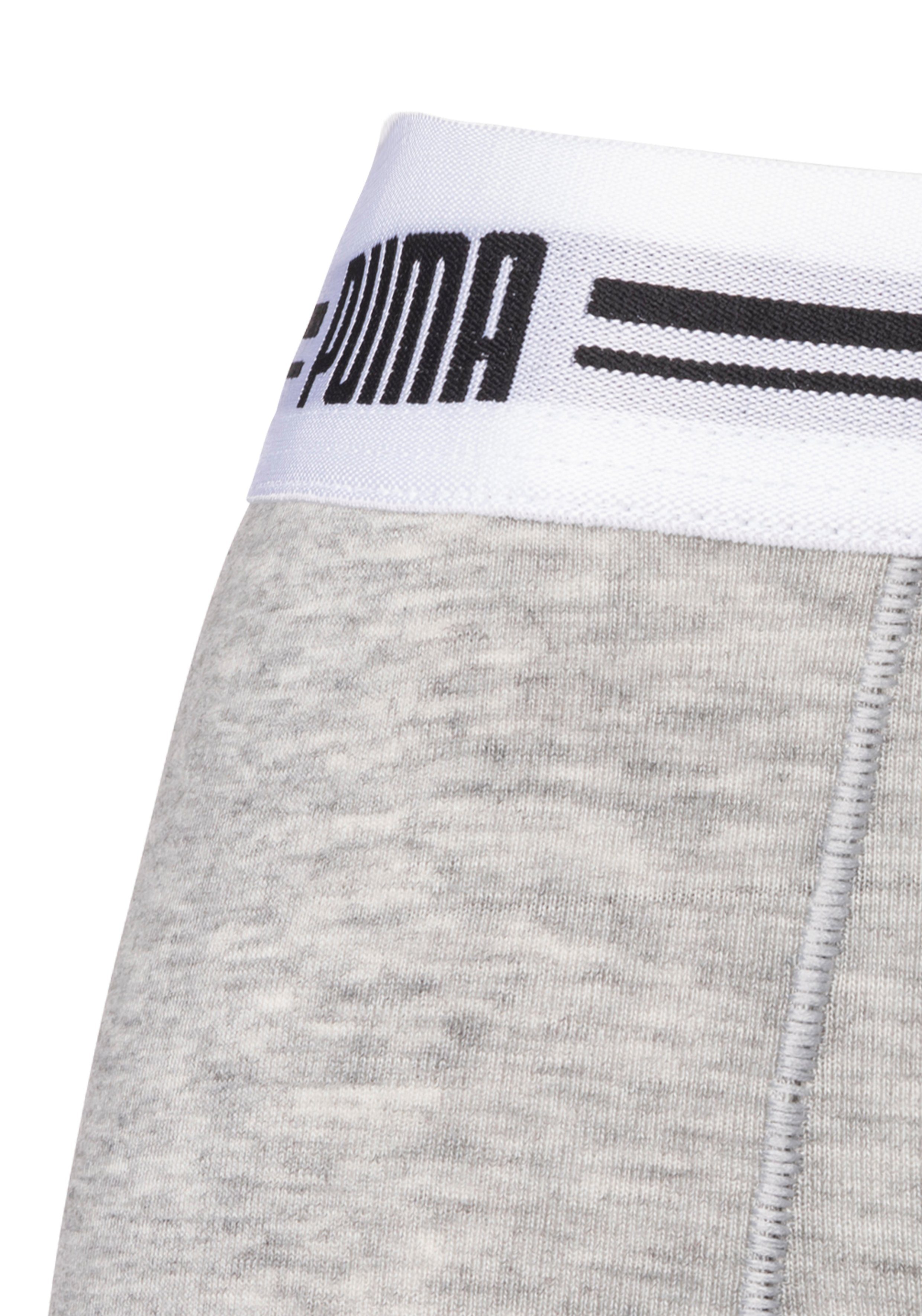 PUMA 2-St) grau-meliert (Packung, Panty Iconic