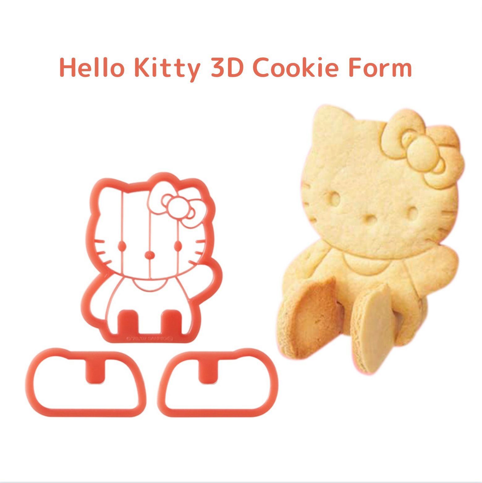 3D Ausstechform Hello Japan Skater Ausstechform Made Kitty in