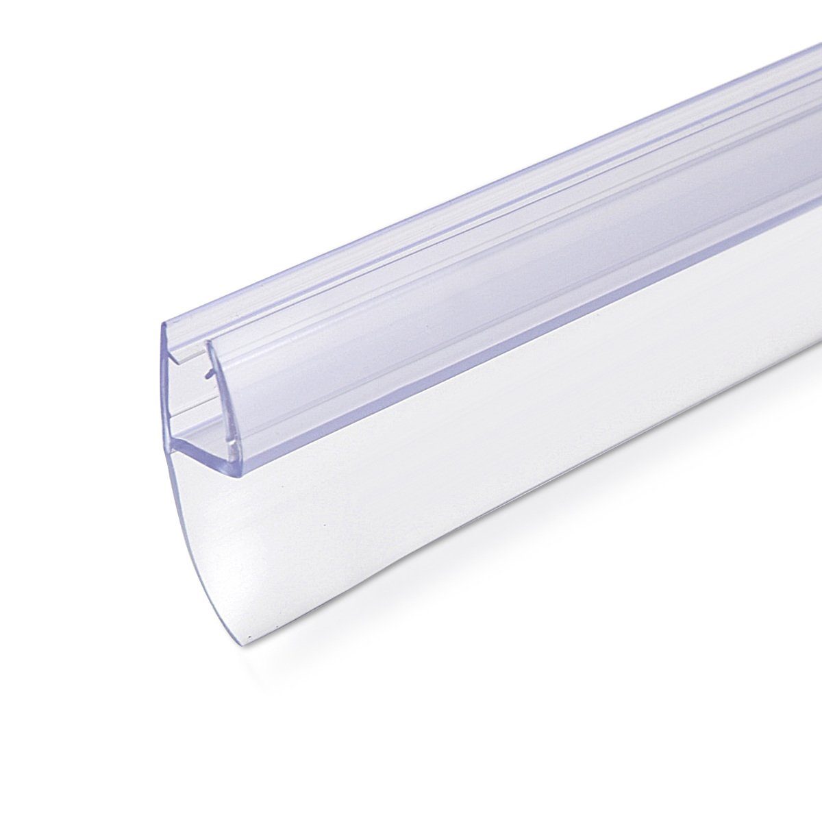 Navaris Duschdichtung Schwallschutz Dichtung 180° - 6mm Glasduschtür - Ersatz 80cm, L: 90.00 cm, (1-St)