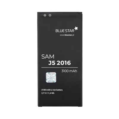BlueStar Bluestar Akku Ersatz kompatibel mit Samsung Galaxy J5 2016 (SM-J510) 3100 mAh Austausch Batterie EB-BJ510CBE Smartphone-Akku