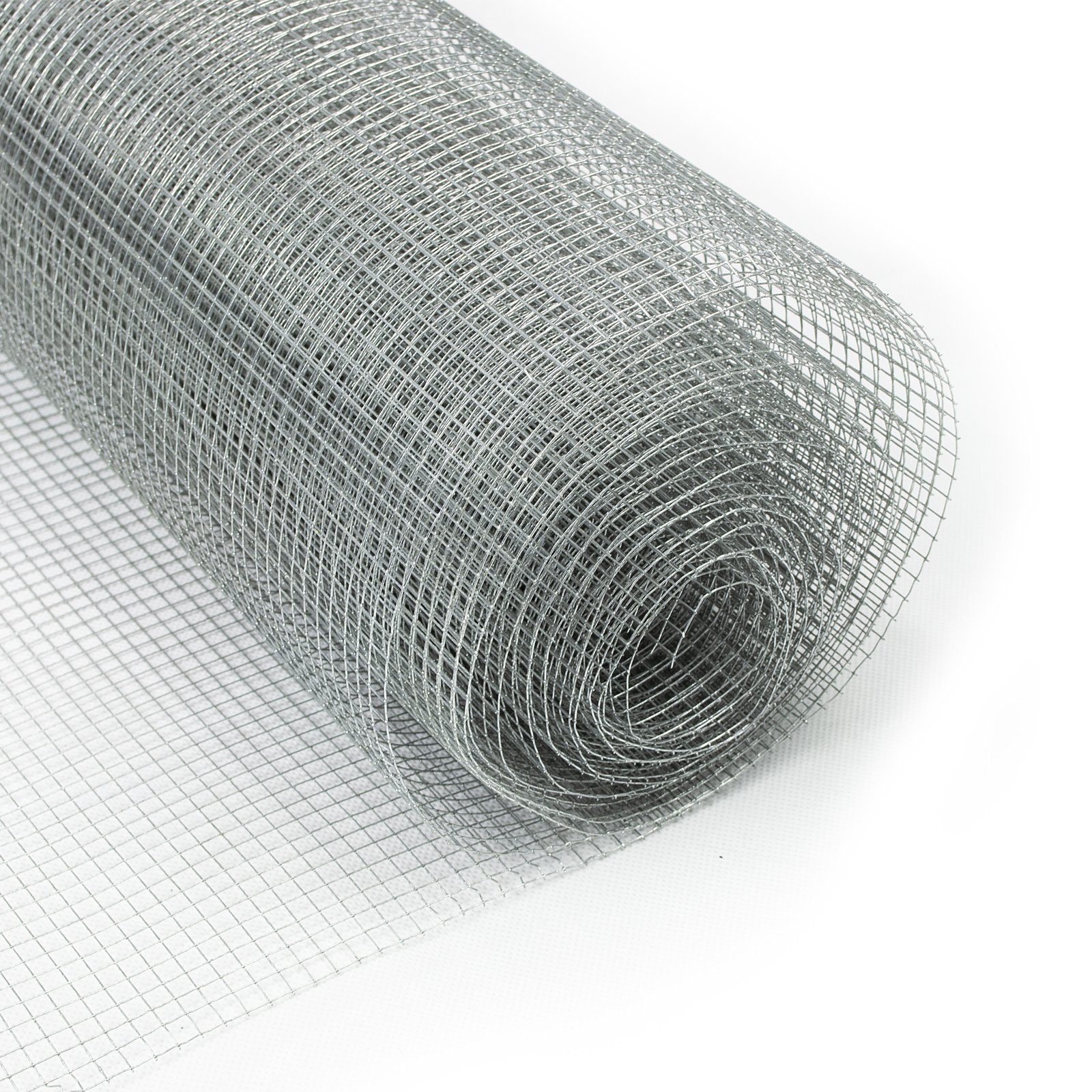 casa pura Draht Wühlmausgitter Verzinkt, 100 cm x 5 m, verzinkter Drahtzaun, Maschenweite: 6,3 mm