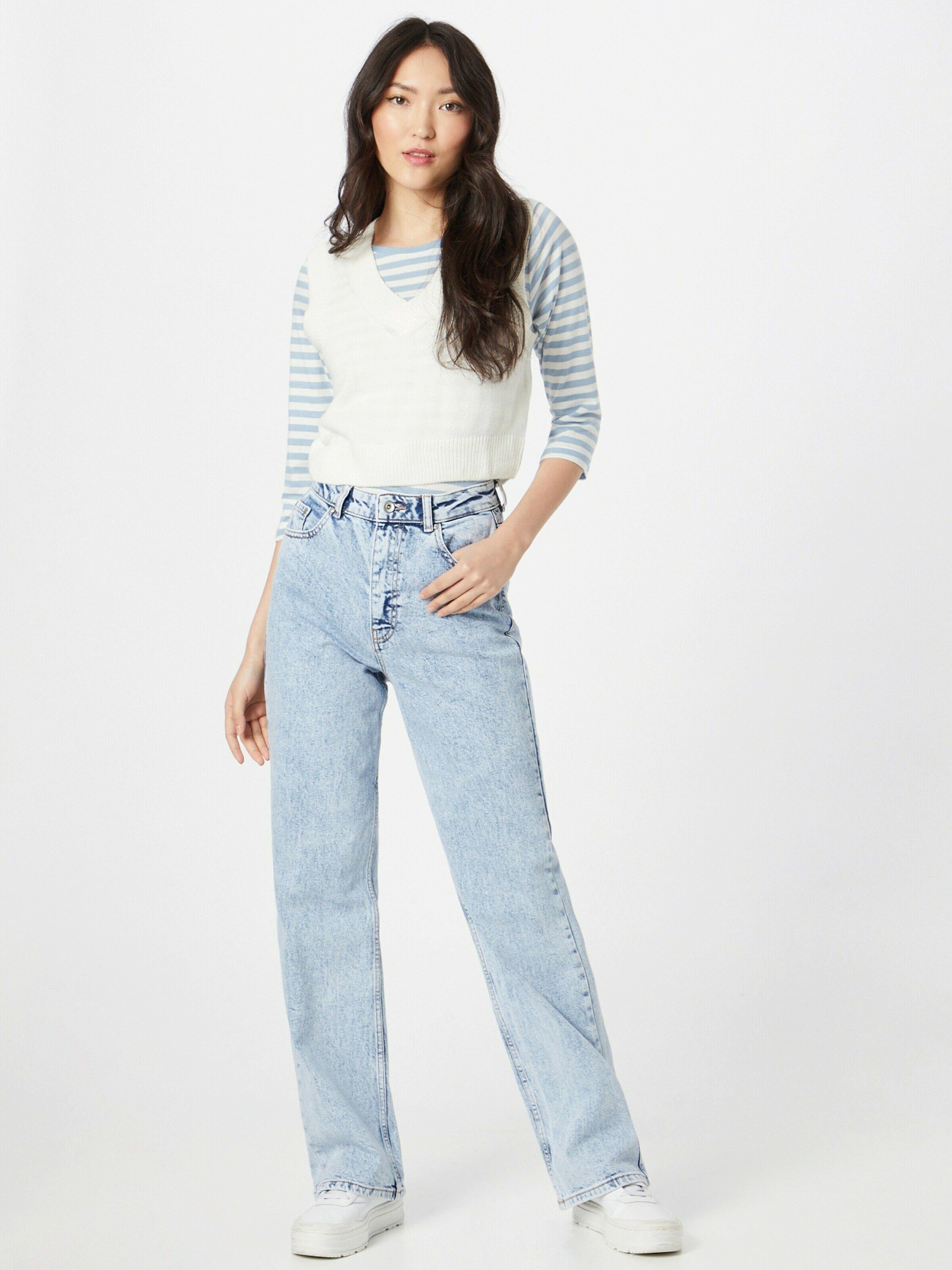 ONLY Weite Jeans Camille (1-tlg) Weiteres Plain/ohne Detail Details