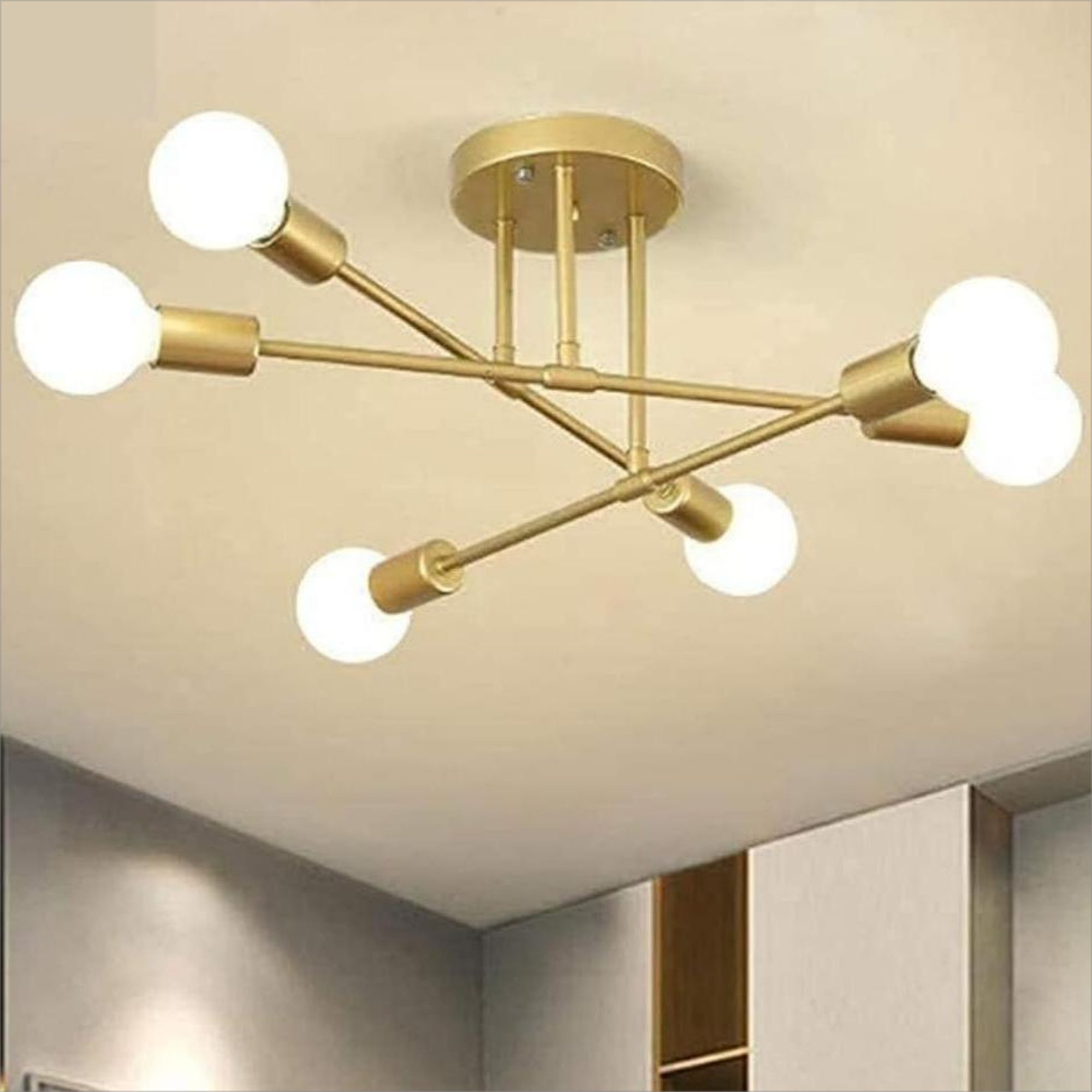 YINDN Deckenleuchte 6 Flammige LED Deckenleuchten, günstig online kaufen