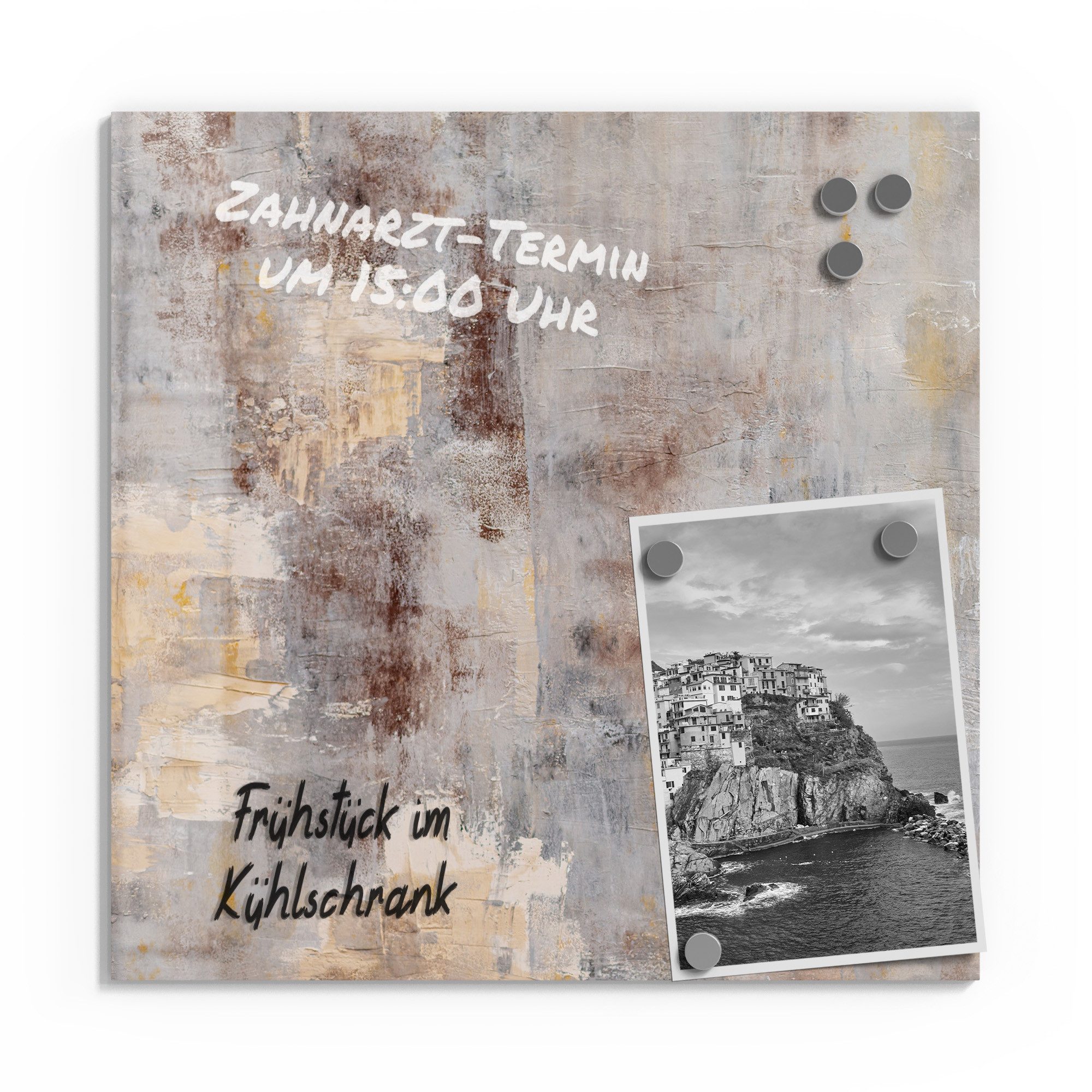 DEQORI Magnettafel 'Verwitterte Eleganz', Whiteboard Pinnwand günstig online kaufen