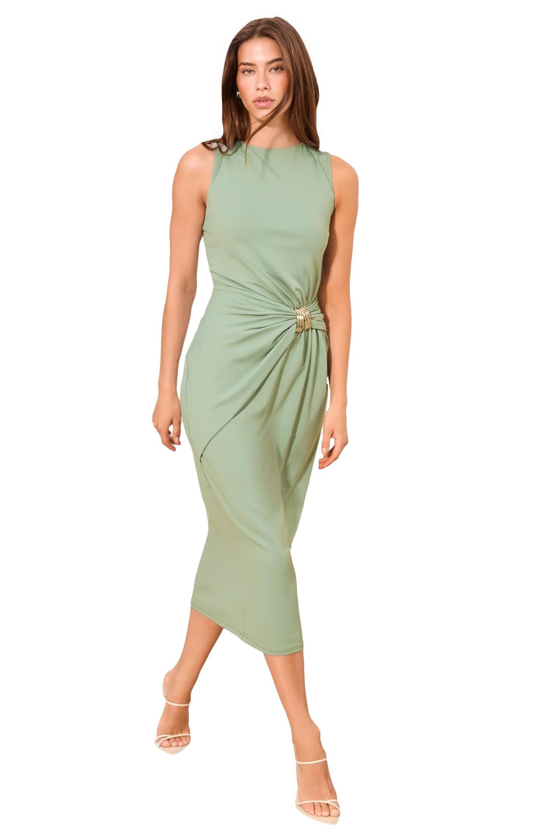 LIPSY Midikleid Ärmelloses, figurbetontes Midikleid, Petite (1-tlg)
