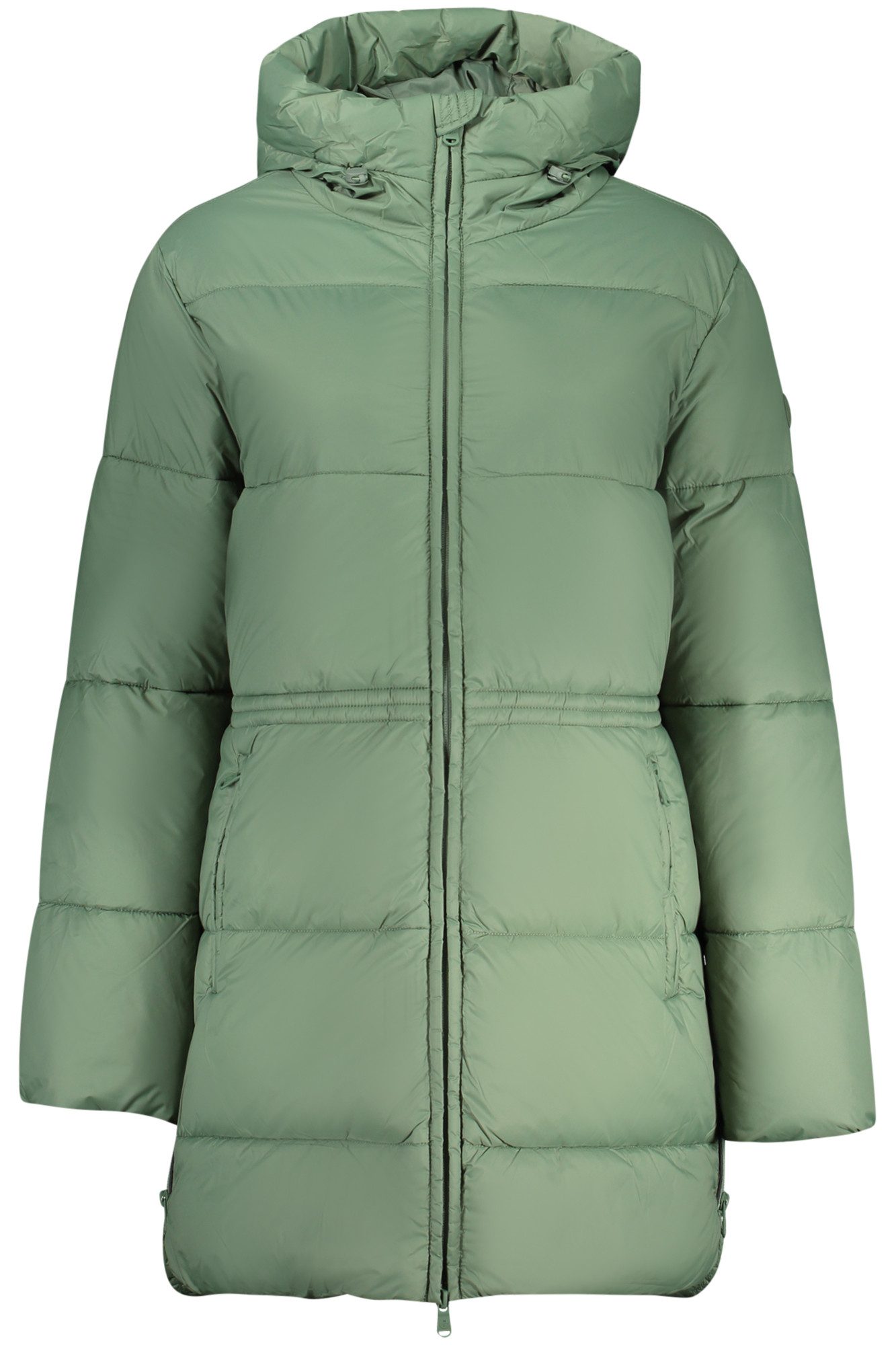 North Sails Outdoorjacke Langer Grüner Damen-Steppmantel mit Kapuze - Umweltfreundlich & Wasse