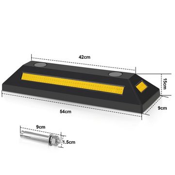 Clanmacy Absperrpfosten 4X Radstopper Parkstopper Garagenstopper Parkplatz Fahrzeugstopper