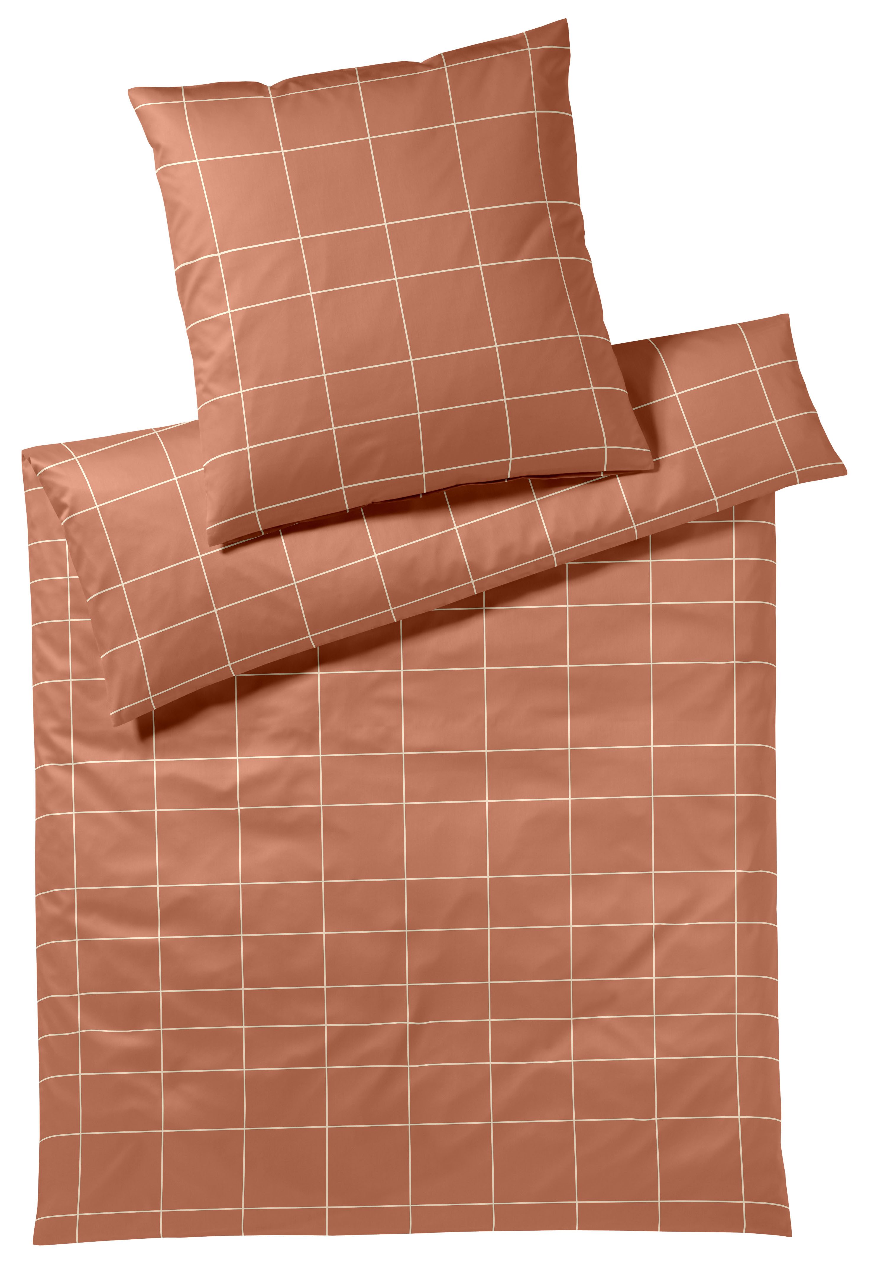 Elegante Bettwäsche Cross, Mako-Satin, 2 teilig, angenehmes Hautgefühl