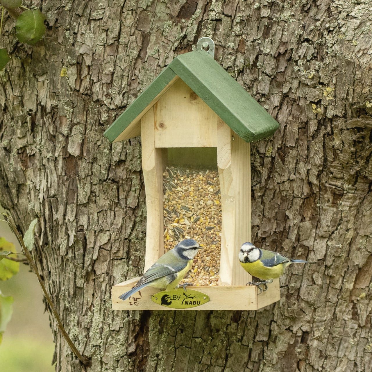 Wildlife Vogelhaus CJ Wildlife Wandfutterhaus Tennessee natur/grün