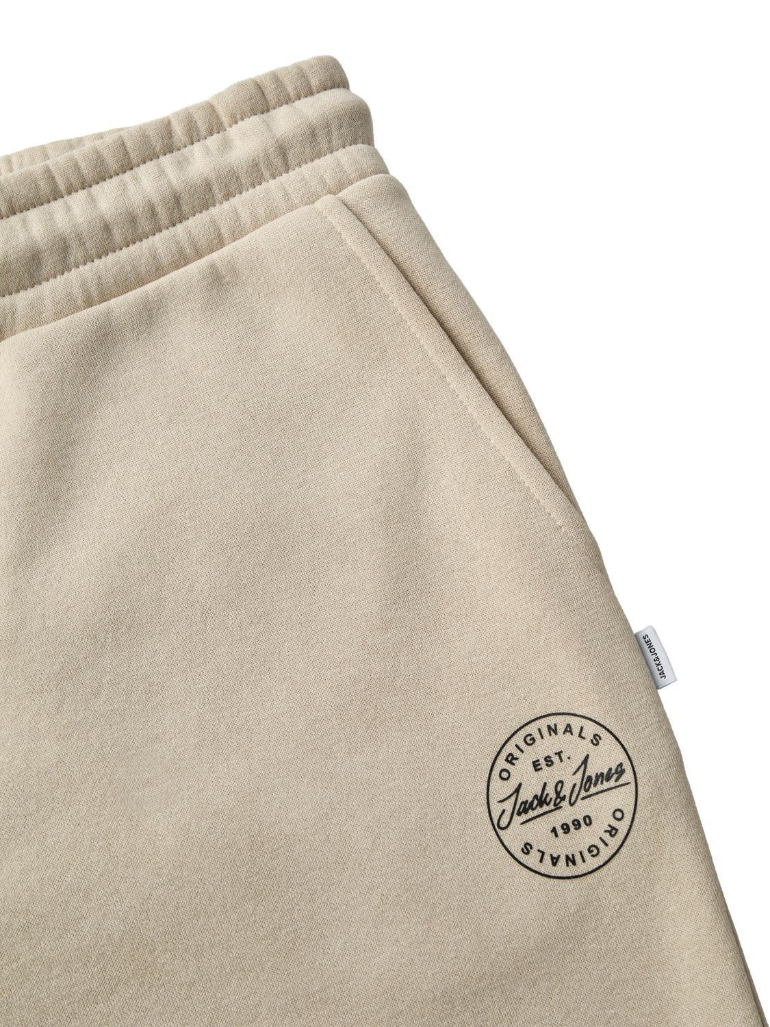 Jack & Jones Sweathose Herren Jogginghose JPSTKANE LANDON UNCUFFED SWT PANTS Relaxed Fit Jogginghose aus pflegeleichter Baumwollmischung – Bild 4 von 4