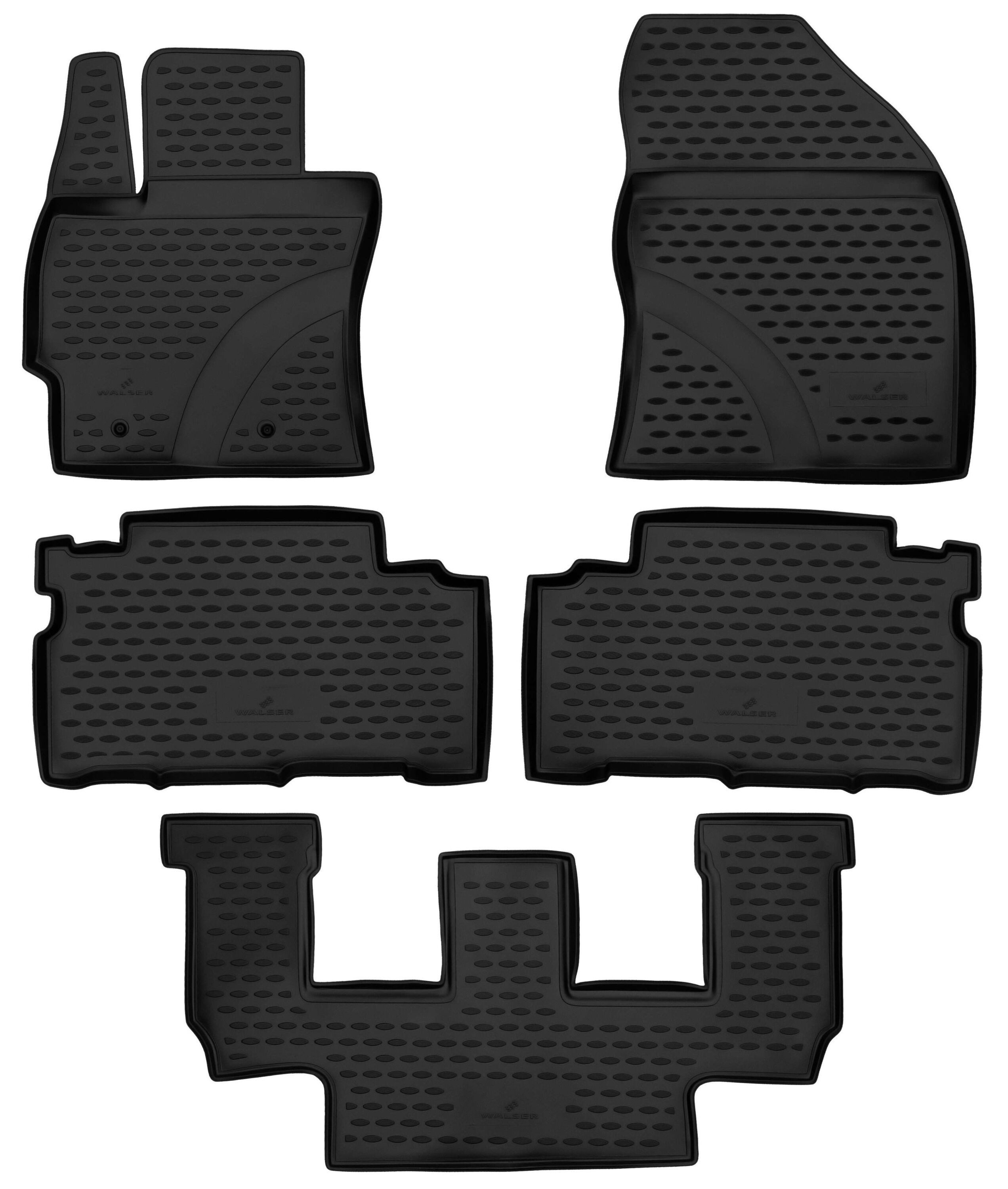 WALSER Kofferraumwanne Automatte Passform XTR (5 St), für TOYOTA VERSO (_R2_) TOYOTA VERSO (_R2_) 04/2009-08/2018