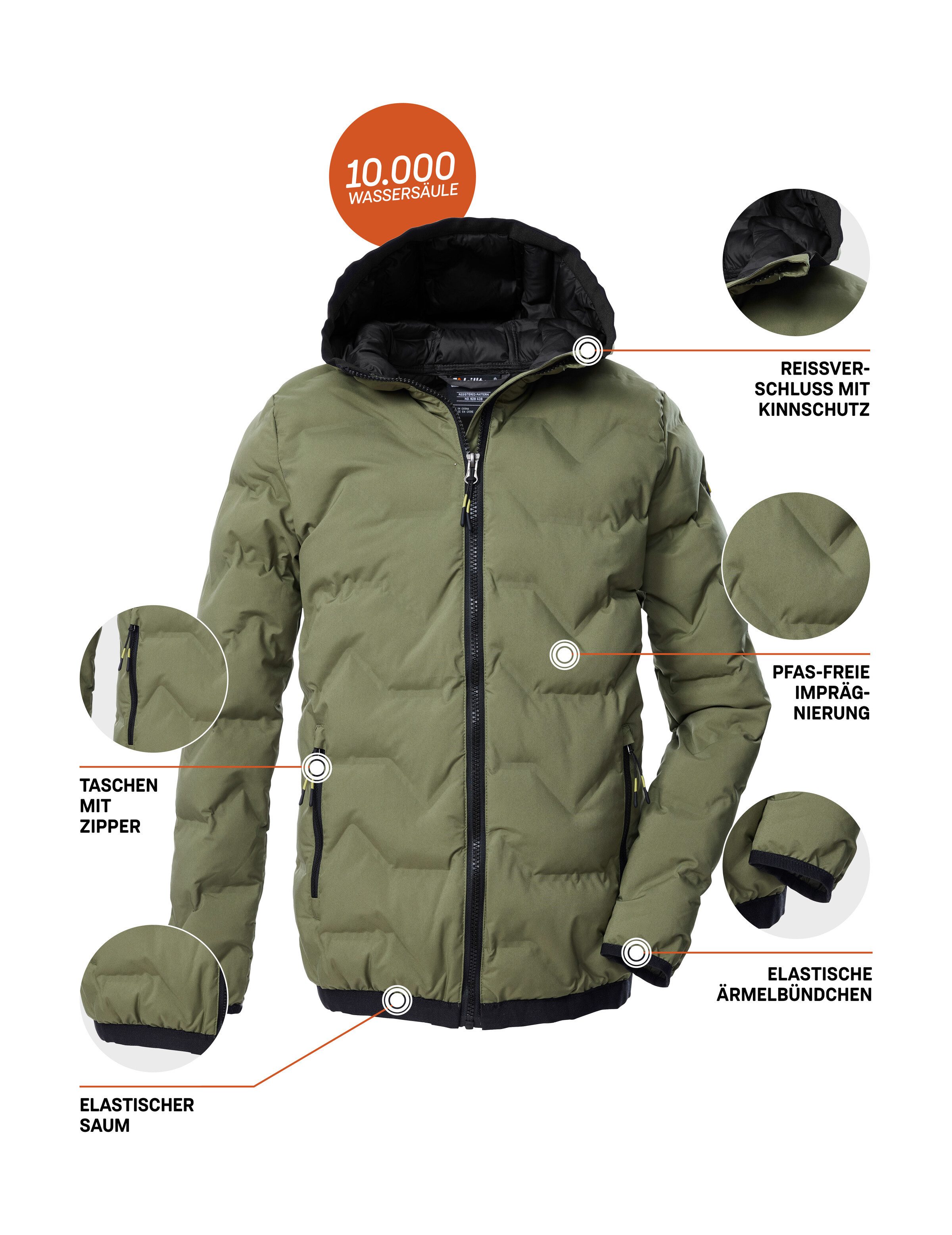 Killtec Steppjacke KOW 229 BYS QLTD JCKT Winddichte, wasserabweisende Kinderjacke mit 10.000 mm Wassersäule