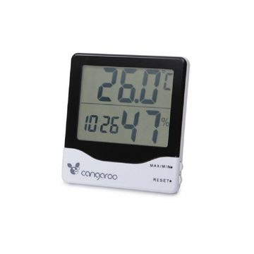 Cangaroo Raumthermometer Thermometer 3 in 1, 1-tlg., digitale Uhr mit Wecker