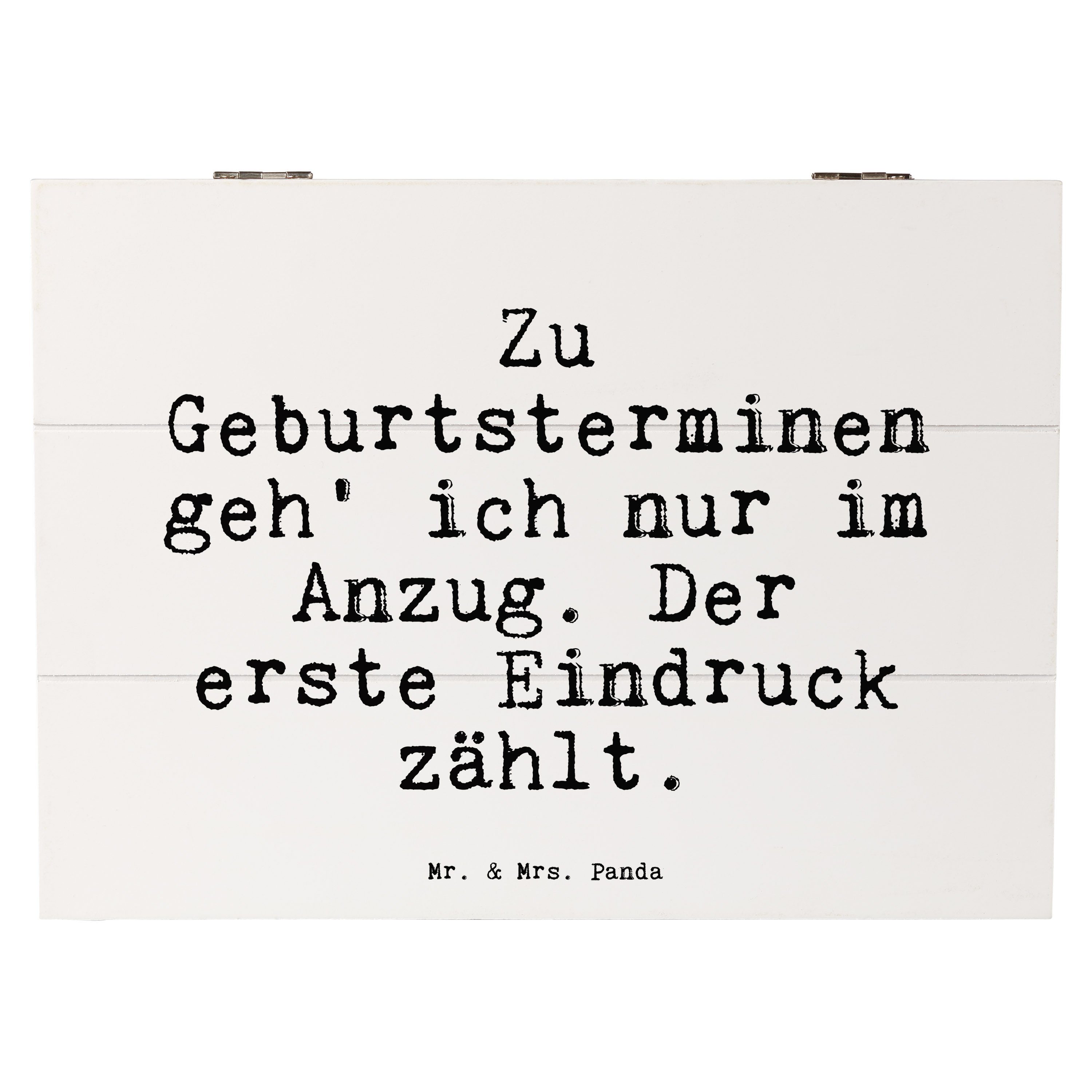 Mr. & Mrs. Panda Dekokiste Zu Geburtsterminen geh' ich... Weiß