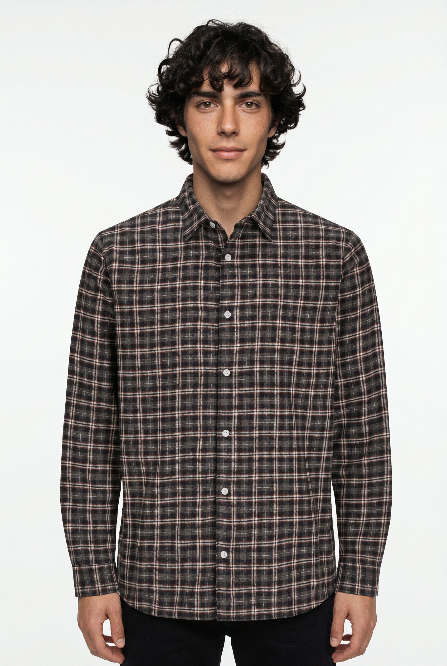 Jack & Jones Langarmhemd JORJOSHUA FLANNEL CHECK SHIRT LS