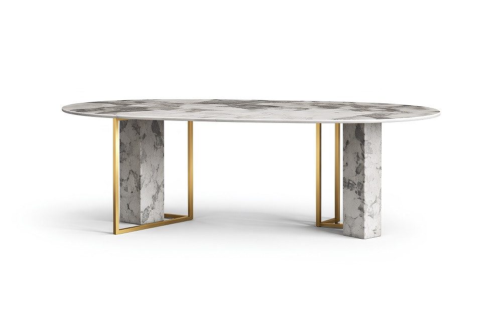 JVmoebel Esstisch Luxus Moderner Design Marmor Esstisch Möbel Esszimmer Sofort (1-St), Made in Europa