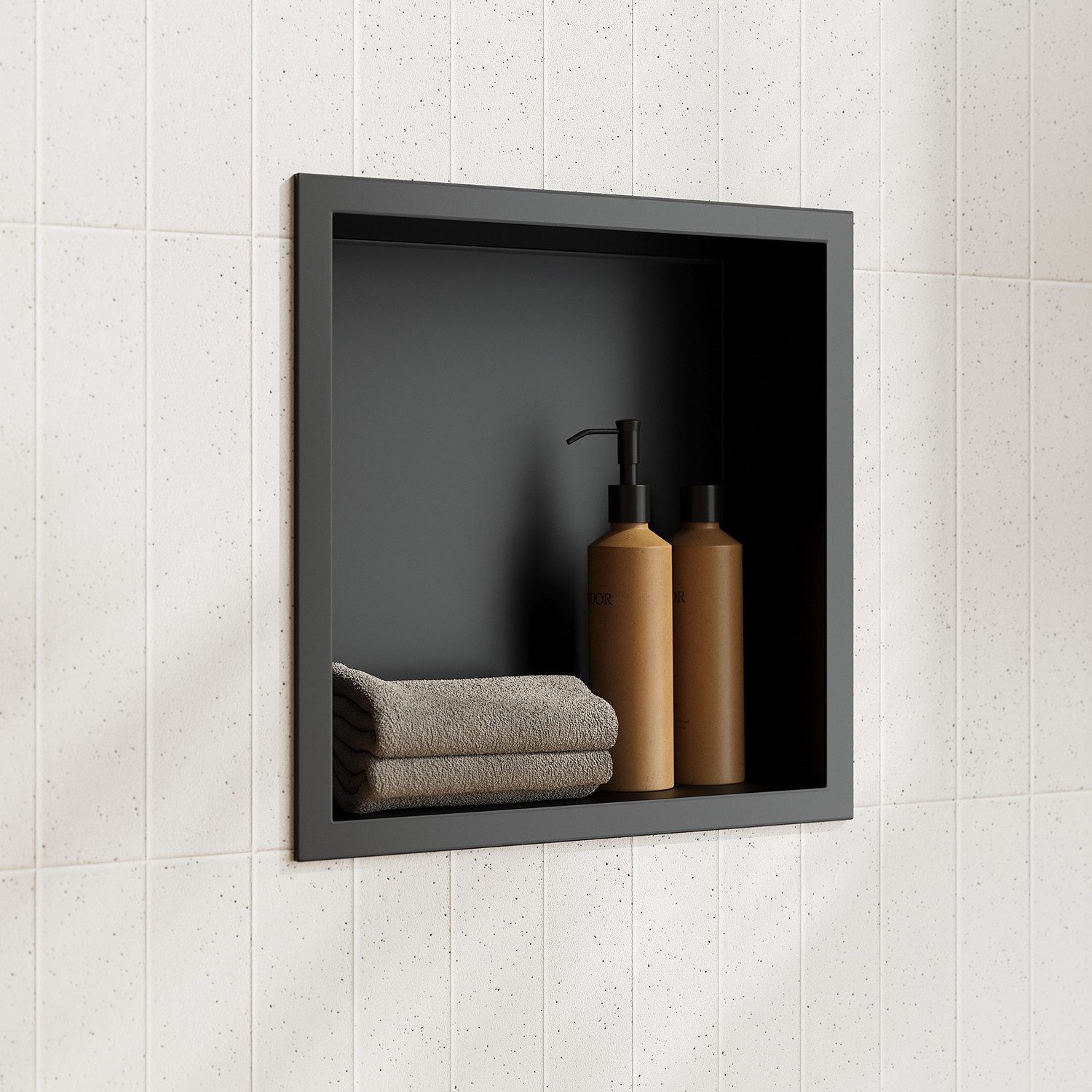 SONNI Duschwand DIY Wandnische,Badezimmer/Küche/Wohnzimmer verfügbar,In die Wand