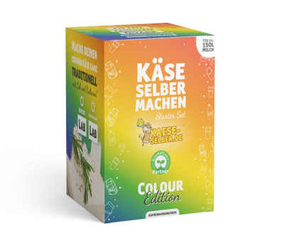KAESE-SELBER.DE Back-Set Käse selber machen - Starter Set -Colour Edition- inkl. Rezeptmagazin