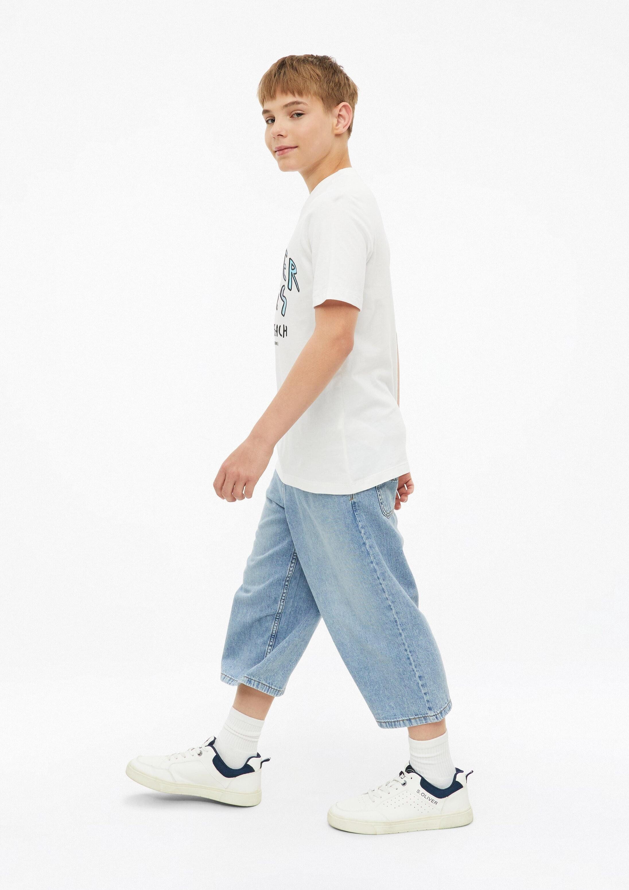 s.Oliver Jeansshorts Jeans-Hose BAGGY Jeans Skater / Regular Fit / Mid Rise / Wide Leg