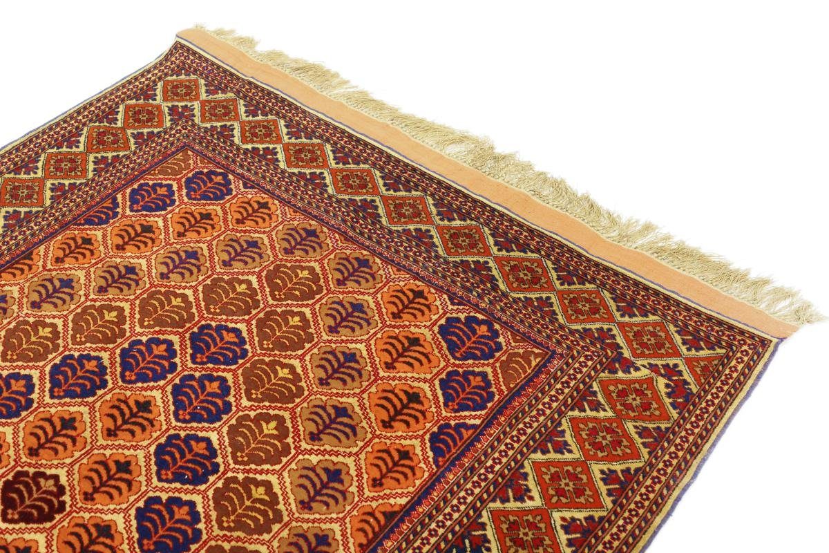Orientteppich Afghan Mauri mm Trading, Handgeknüpfter 6 rechteckig, Nain Orientteppich, Höhe: 119x148