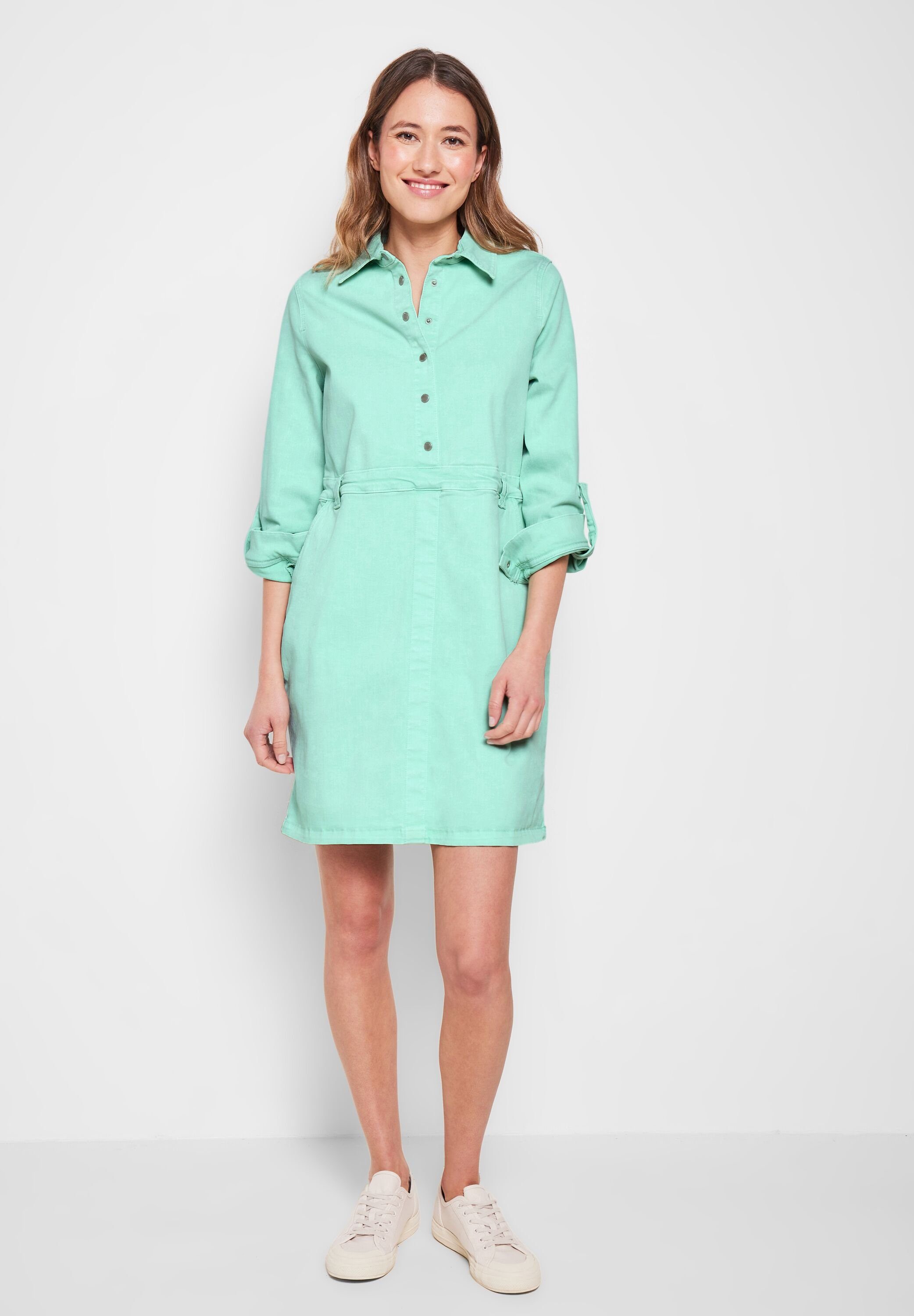 Jeanskleid Hemdblusen-Style mint clary Cecil im