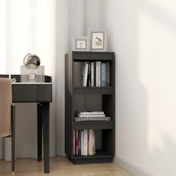 furnicato Bücherregal Bücherregal/Raumteiler Grau 40x35x103 cm Massivholz Kiefer