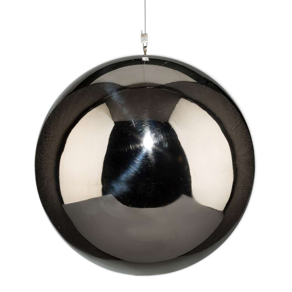Gasper Hängedekoration EDELSTAHL KUGEL HÄNGER glänzend poliert ca 80mm/8cm mit Aufhängung.
