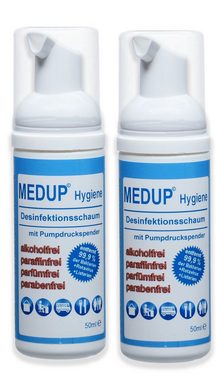 MEDUP Campingtoilette 2x Unisex Mobiltoilette mit Desinfektionsschaum, (Doppelpack 2+2, 1-St., 2x Uriwell Urinal und 2x 50ml Medup Desinfektionsschaum), baua Reg. Nr. N84746