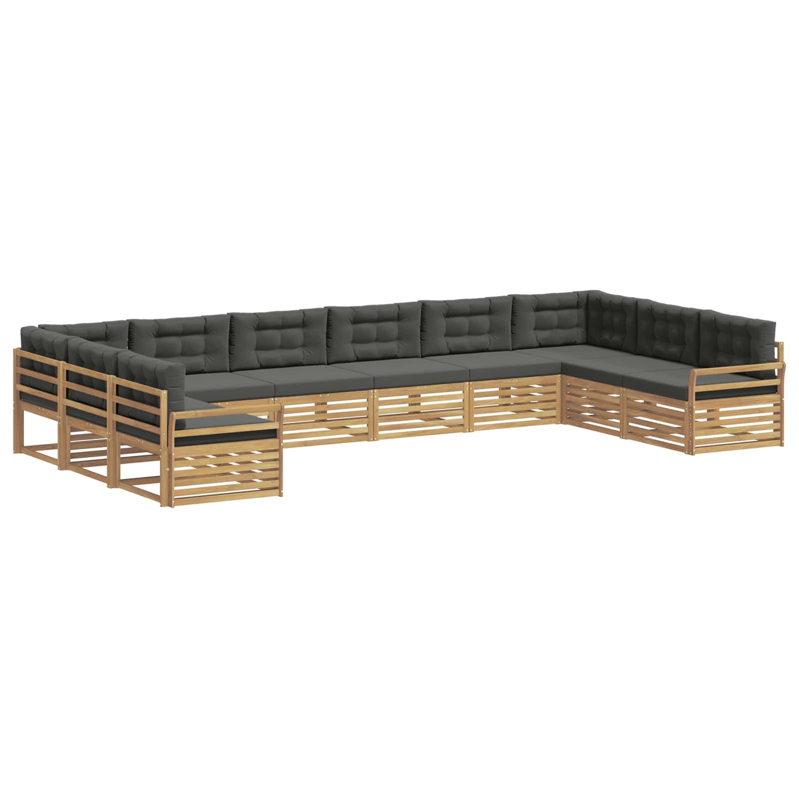 vidaXL Gartensofa Sofagarnituren 10 Stk., 10 Teile