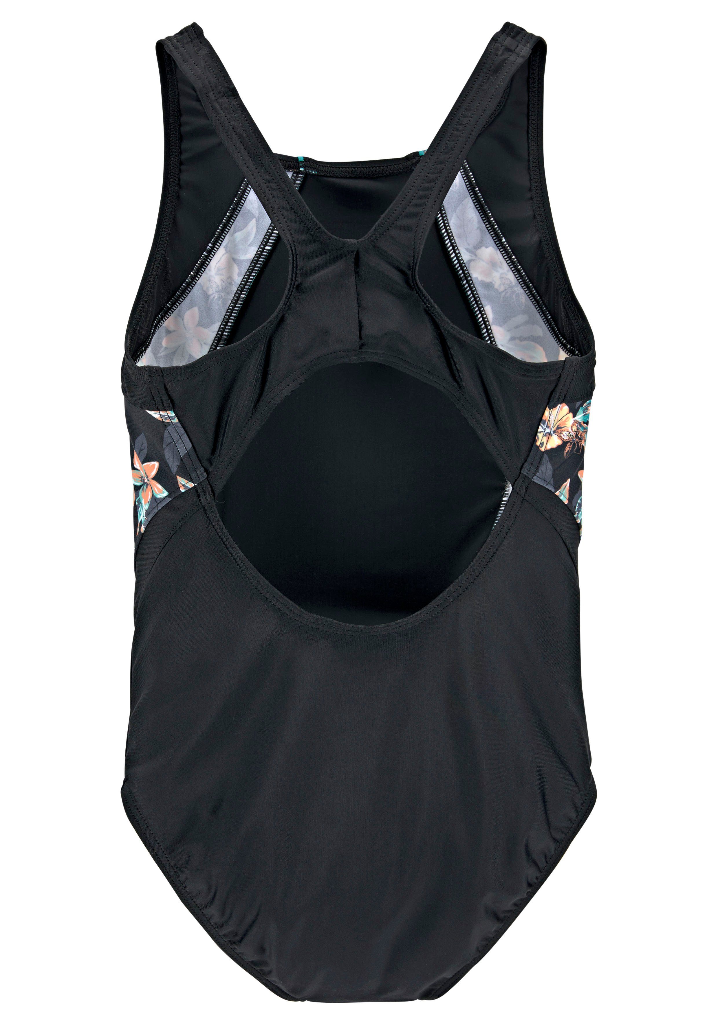 Venice Beach Badeanzug Lori Kids mit dunklem Tropendruck – Bild 2 von 4