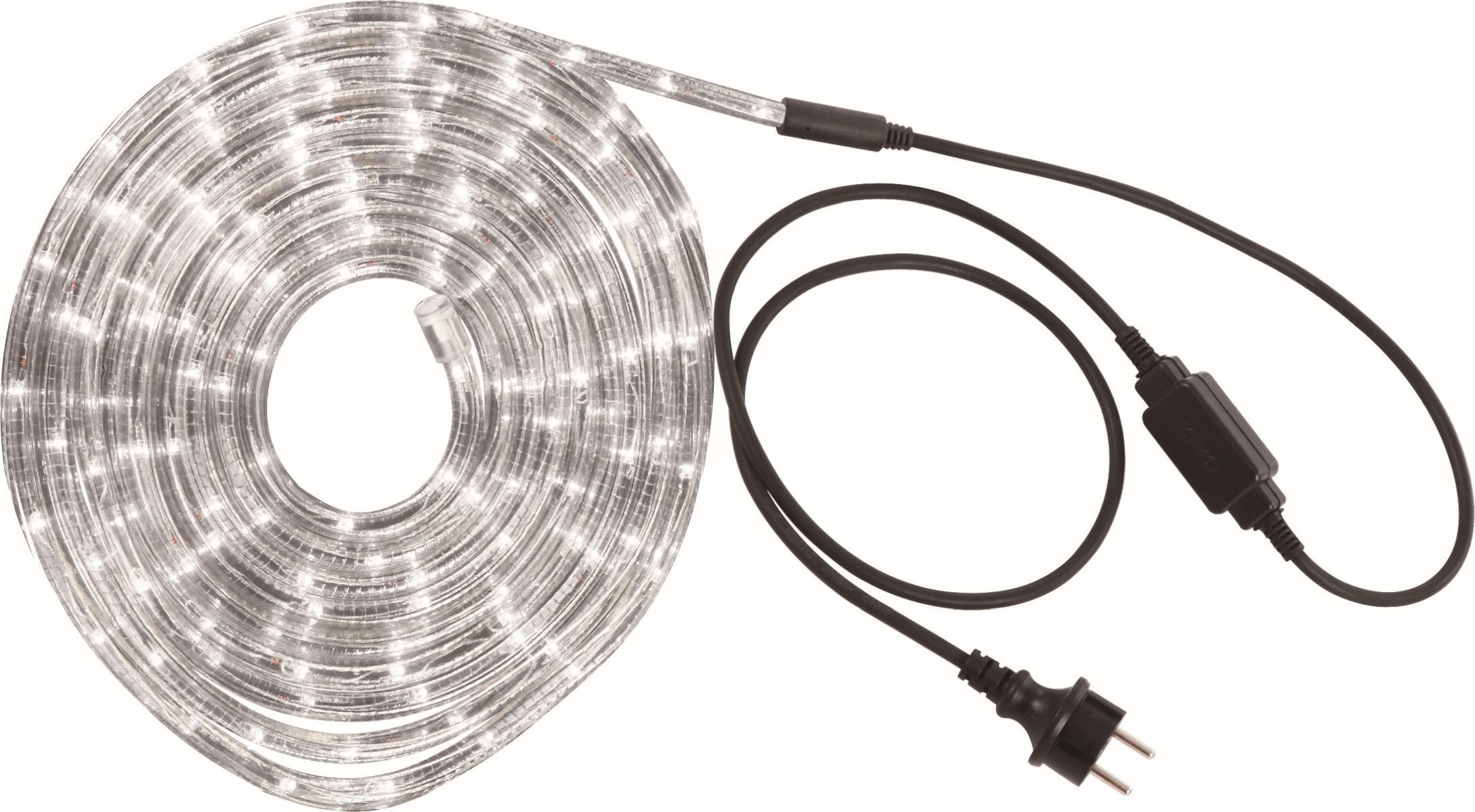 transparent Kabelgebunden Außen GLOBO LED Lichterschlauch Lichterkette Globo kaltweiß