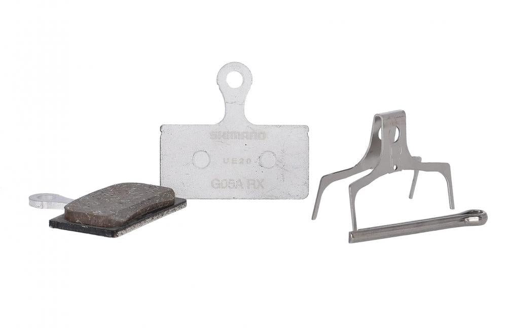Shimano Scheibenbremse SHIMANO Scheibenbremsbelag G05A-RX Resin Aluträger - leise - Bremsbelä