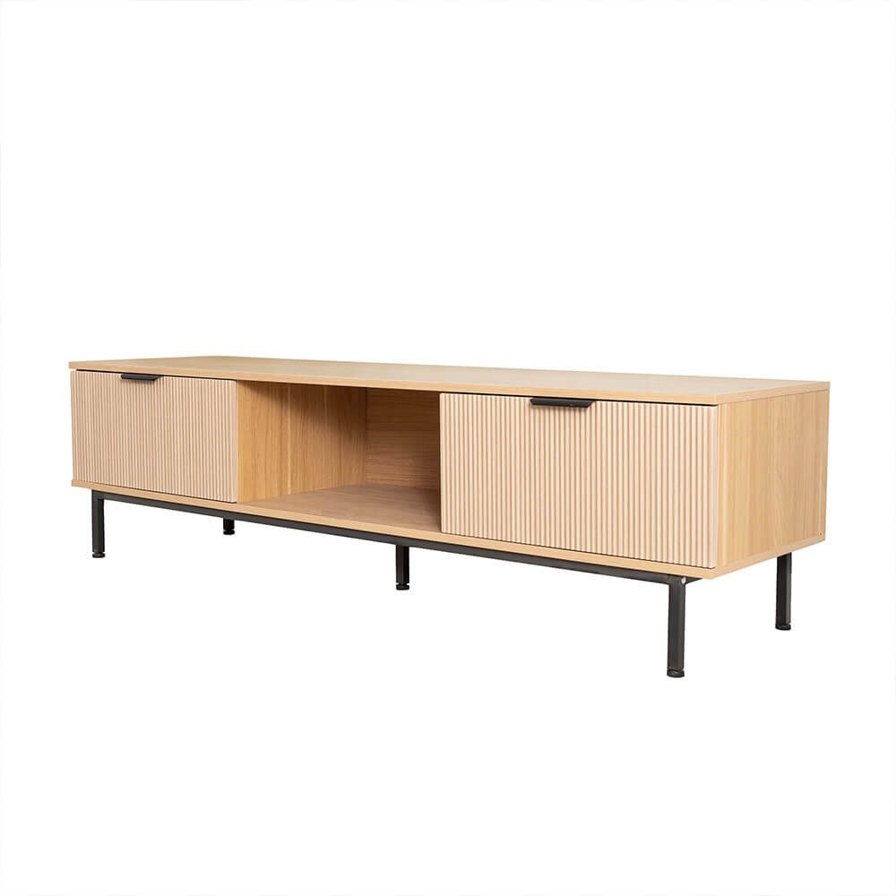 HOME DELUXE TV-Schrank NYLA - 160 x 42 x 43 cm Lamellenfronten, TV-Sideboard, Lowboard, Fernsehrschrank
