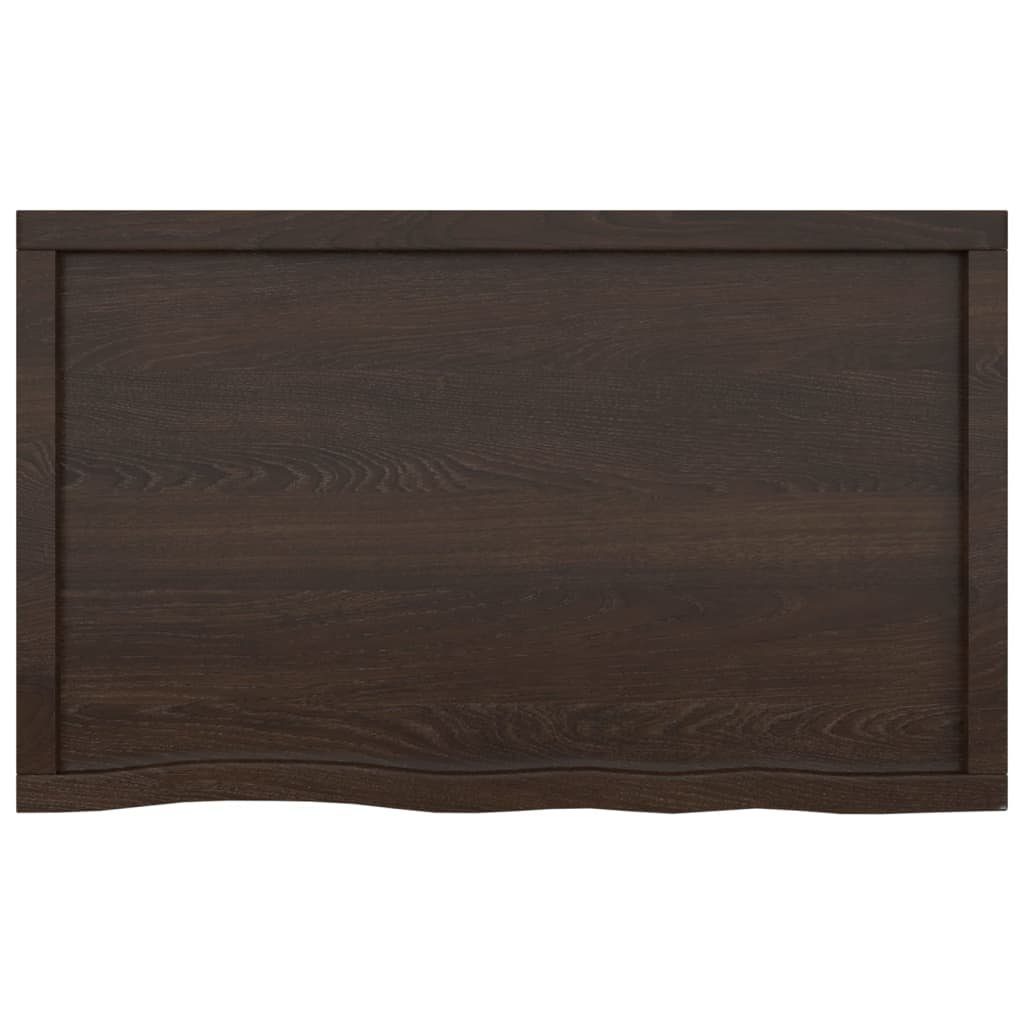 furnicato Tischplatte Behandelt Massivholz Eiche 100x60x(2-4)cm