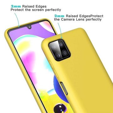 CoolGadget Handyhülle Silikon Colour Series Slim Case für Samsung Galaxy A22 5G 6,6 Zoll, Hülle weich Handy Cover für Samsung A22 5G Schutzhülle