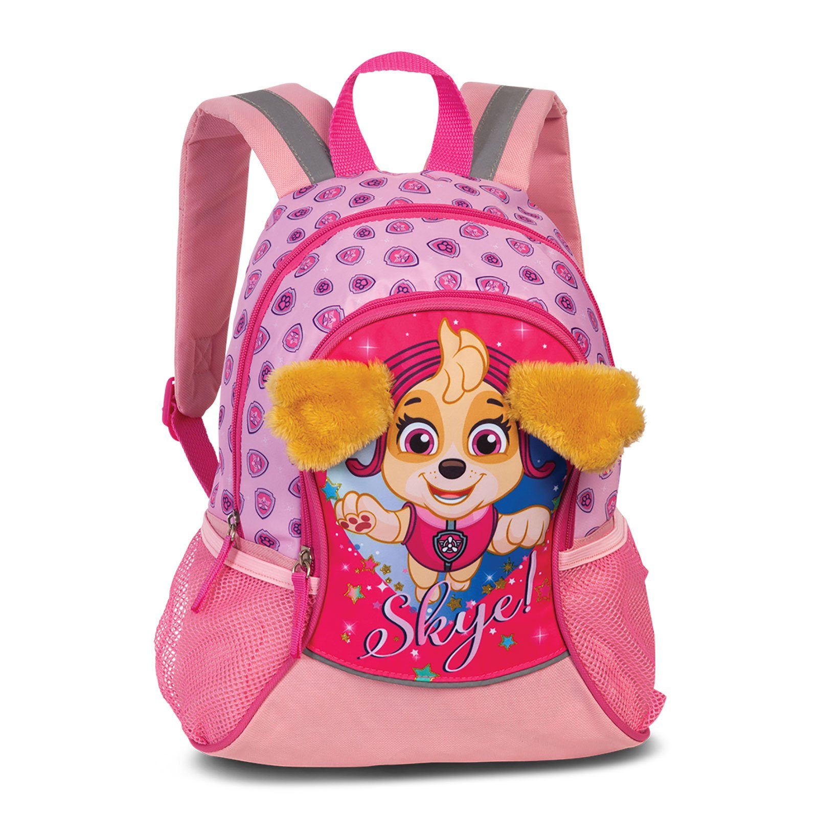 fabrizio® Kinderrucksack PAW Skye Rucksack rosa Plüschohre