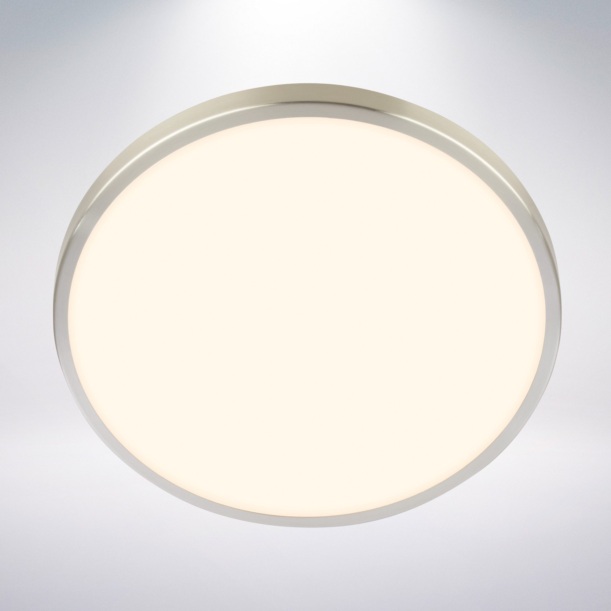 Briloner Leuchten LED Deckenleuchte Warmweiß Ø24cm Ø33cm, LED fest integriert, LED Deckenlampe 24/33 x 6 cm Schwarz 17,5W Wohnzimmer Schlafzimmer