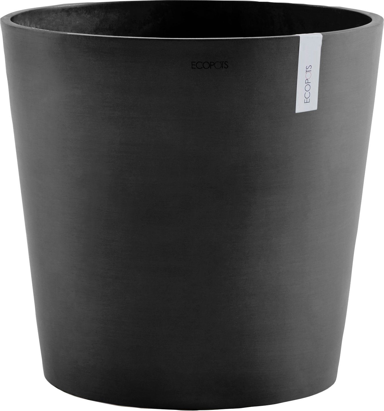 BxTxH: Grey, AMSTERDAM Wasserreservoir mit Blumentopf 50x50x43,8 cm, ECOPOTS Dark