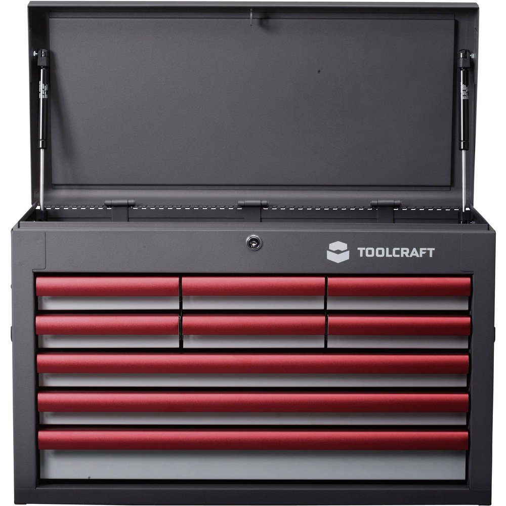 TOOLCRAFT Инструментtasche TOOLCRAFT 887090 Werkstattwagen Herstellerfarbe: Grau, Anthrazit, Rot