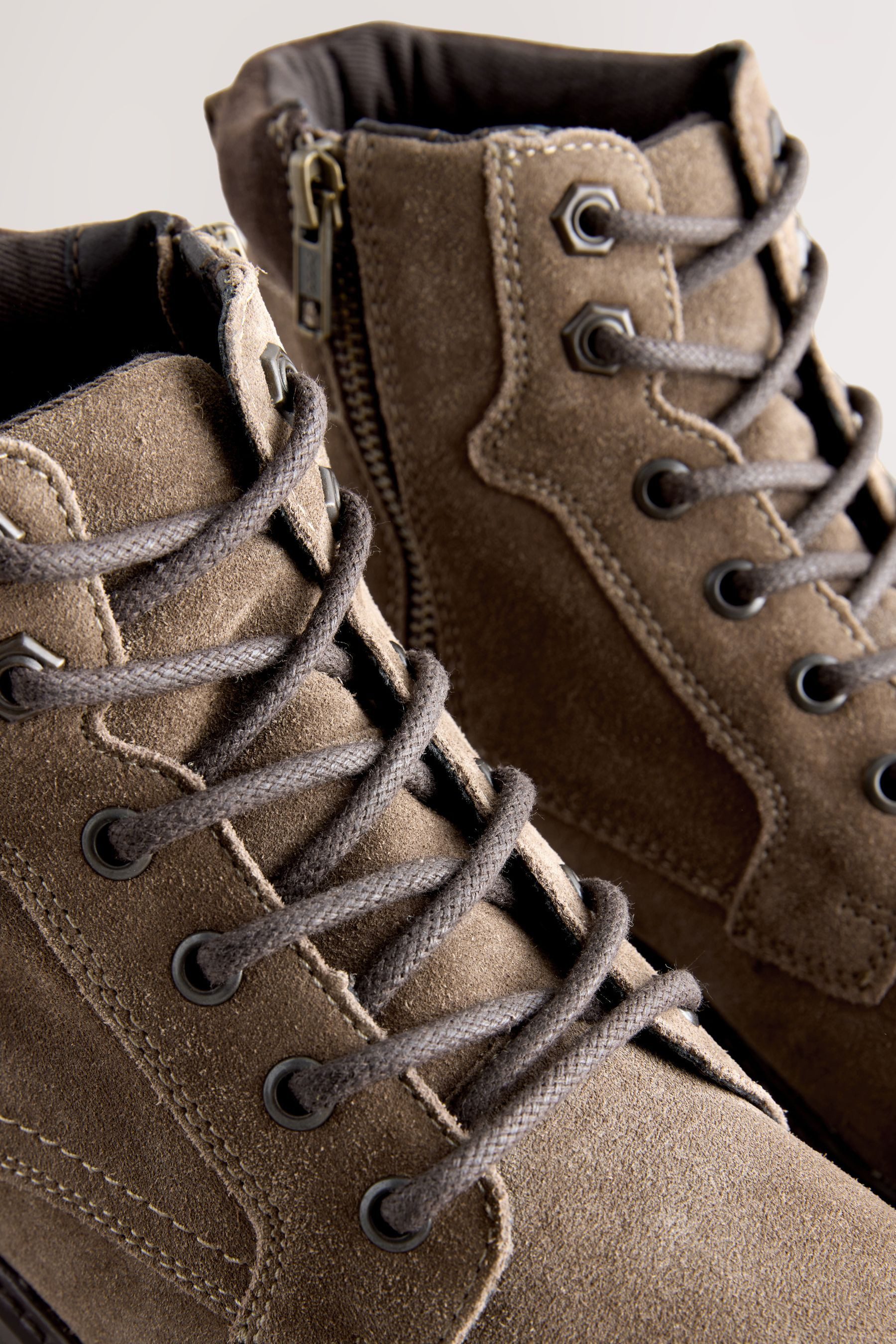 Next Hohe Lederstiefel mit Reißverschluss Stiefel (1-tlg)