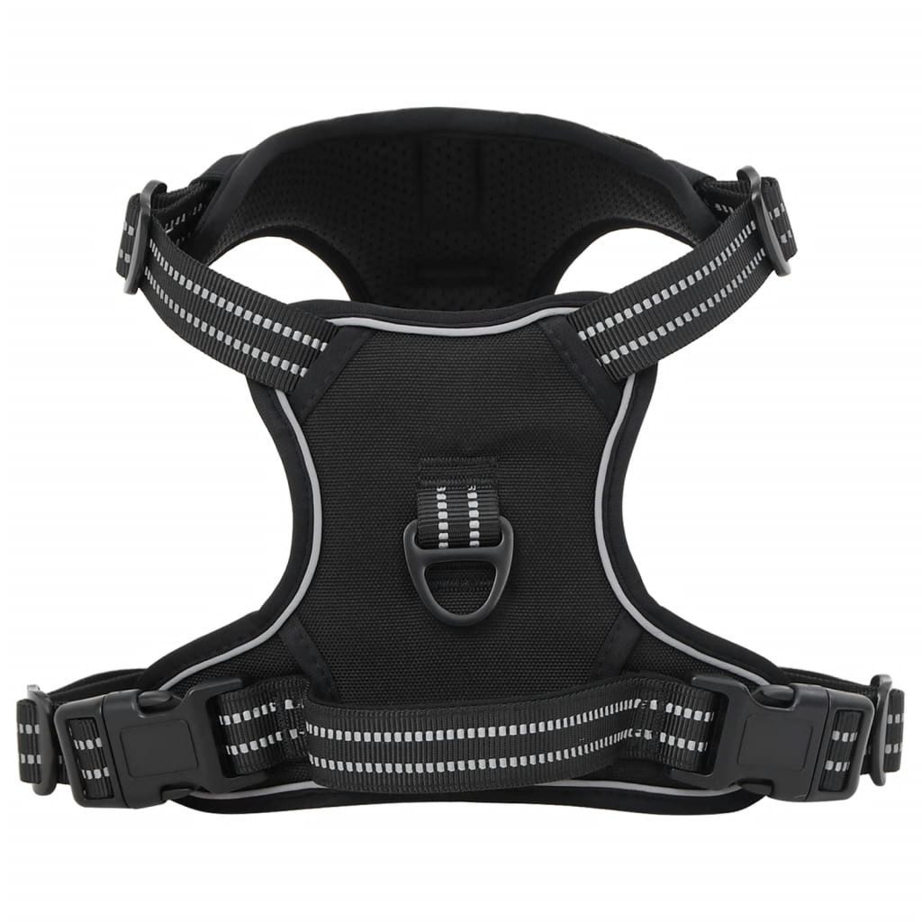 vidaXL Hundemantel xl Hundegeschirr Reflektierend Verstellbar Schwarz XL