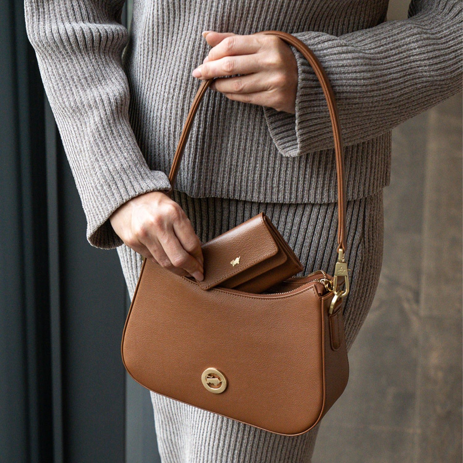 Braun Büffel Umhängetasche KAROLINE ICONIC Mini Bag braun