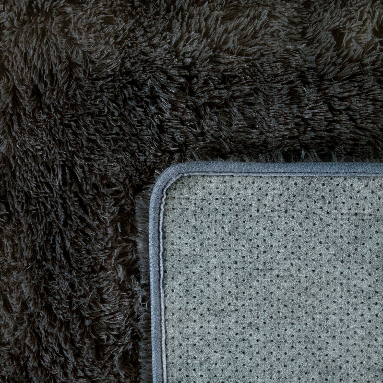 Paco Home Hochflor-Teppich Silky 591, rechteckig, Höhe: 37 mm, Uni-Farben, besonders weich und kuschelig